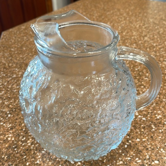 Vintage Lido Milano Anchor Hocking 
Round Globe  Pitcher - Picture 1 of 5